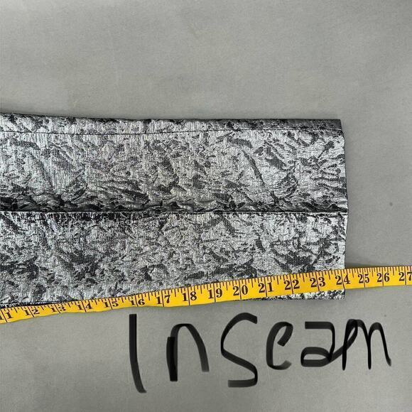 Zadig & Voltaire Womens Pants XS Metallic Maximalist Cyberpunk Futuristic Edgy - Picture 9 of 14